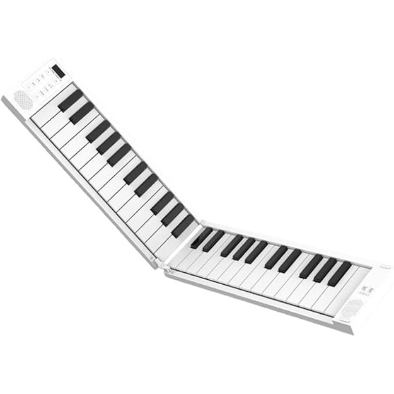 Clavier numérique 49 touches blanc pliable